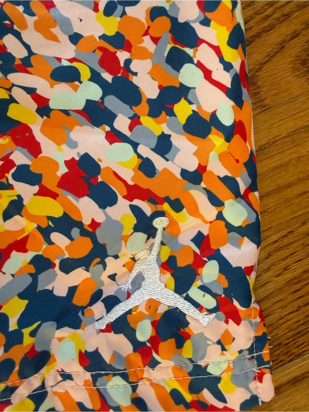 Boys Multicolor Abstract Print Swim Shorts